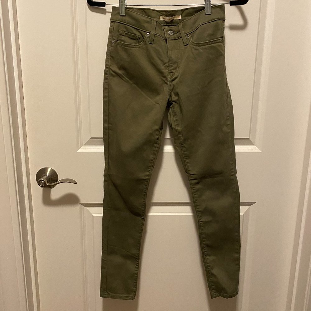 Levi's 311 Shaping Skinny - Olive Green Pants
